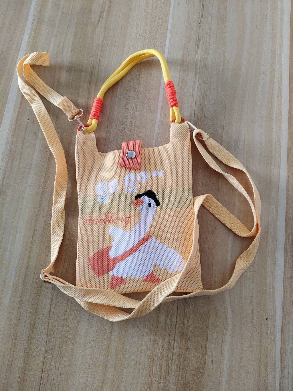 Knitted multi-functional bag