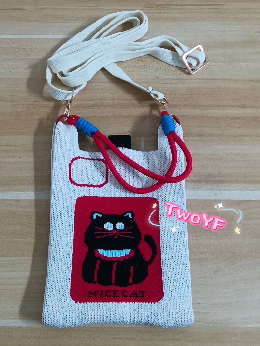 Knitted multi-functional bag